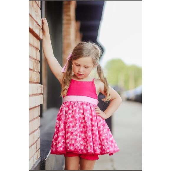 NWT Girl August Fashion Girl Barbie Dress with Bloomers 4T - Picture 5 of 5